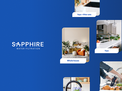 Sapphire Water Webflow Website Design & Deelo skyrocket shopify