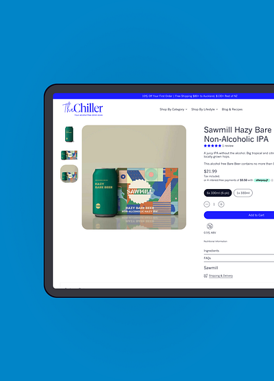 The Chiller Shopify Website Design & Development website development