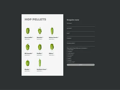 Clayton Hops Wix Website Design & Development website development