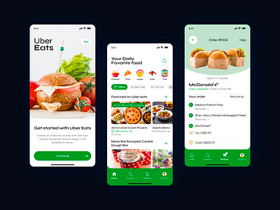 Food Delivery Mobile App abu hasan app design application design buraq lab clean cuisine delivery app delivery apps food illustration ios minimal mobile app design mobile application design mockup product design track delivery ui uiux design ux