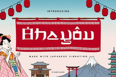 Ohayou font font style japan style lettering typeface typeface design typography