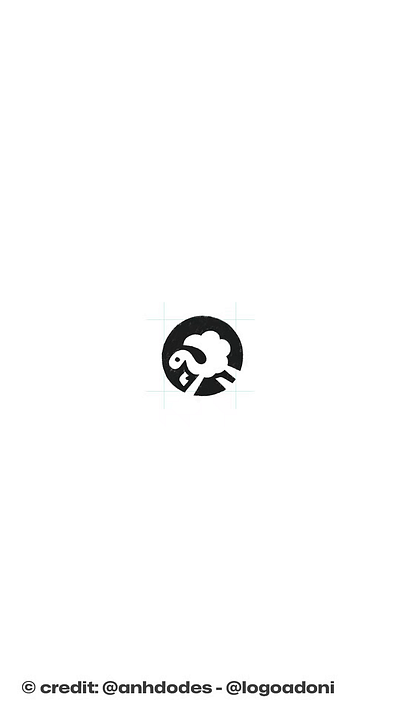 Little running sheep animal logo for sale 3d anhdodes animation branding design graphic design illustration logo logo design logo designer logodesign minimalist logo minimalist logo design motion graphics sheep logo ui