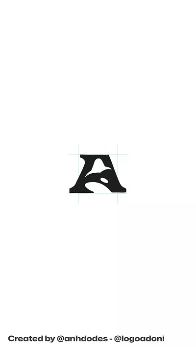 Letter A orca ocean animal typography logo for sale 3d anhdodes animation branding design graphic design illustration letter a logo logo logo design logo designer logodesign minimalist logo minimalist logo design motion graphics orca logo ui