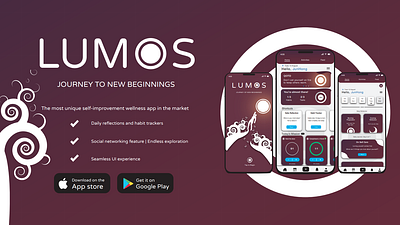 LUMOS App Wireframe Design branding graphic design ui