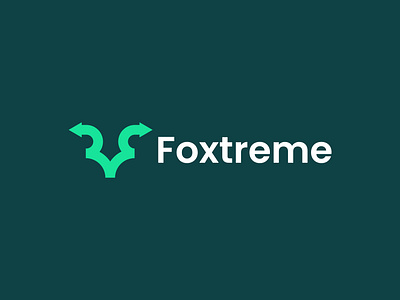 Modern logo design-Foxtreme brand identity branding business logo creative logo design foxtreme logo gradient logo design minimal minimalist logo modern logo tech logo