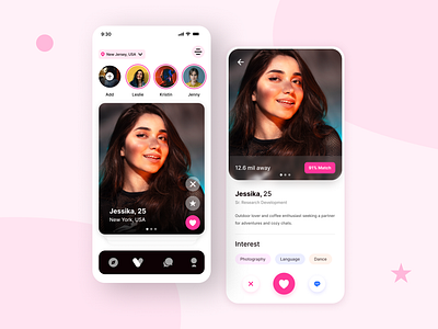 Dating App | UI Design app ui classic app ui dating dating app dating ui design graphic design graphics mobile app ui ui ui design ux design