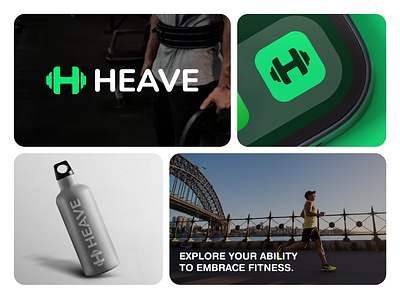 Heave - Fitness Logo and Brand Identity brand identity branding crossfit exercise fitness brand identity fitness branding fitness logo gym brand identity gym branding health branding identity logo and brand identity logo and branding sport brand identity sport branding workout