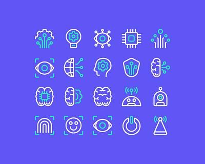 ARTIFICIAL INTELLIGENCE - Icon Set ai app desktop icon mobile