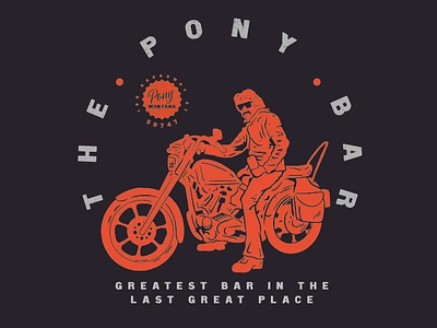 Pony Bar Biker biker graphic design illustration motor bike