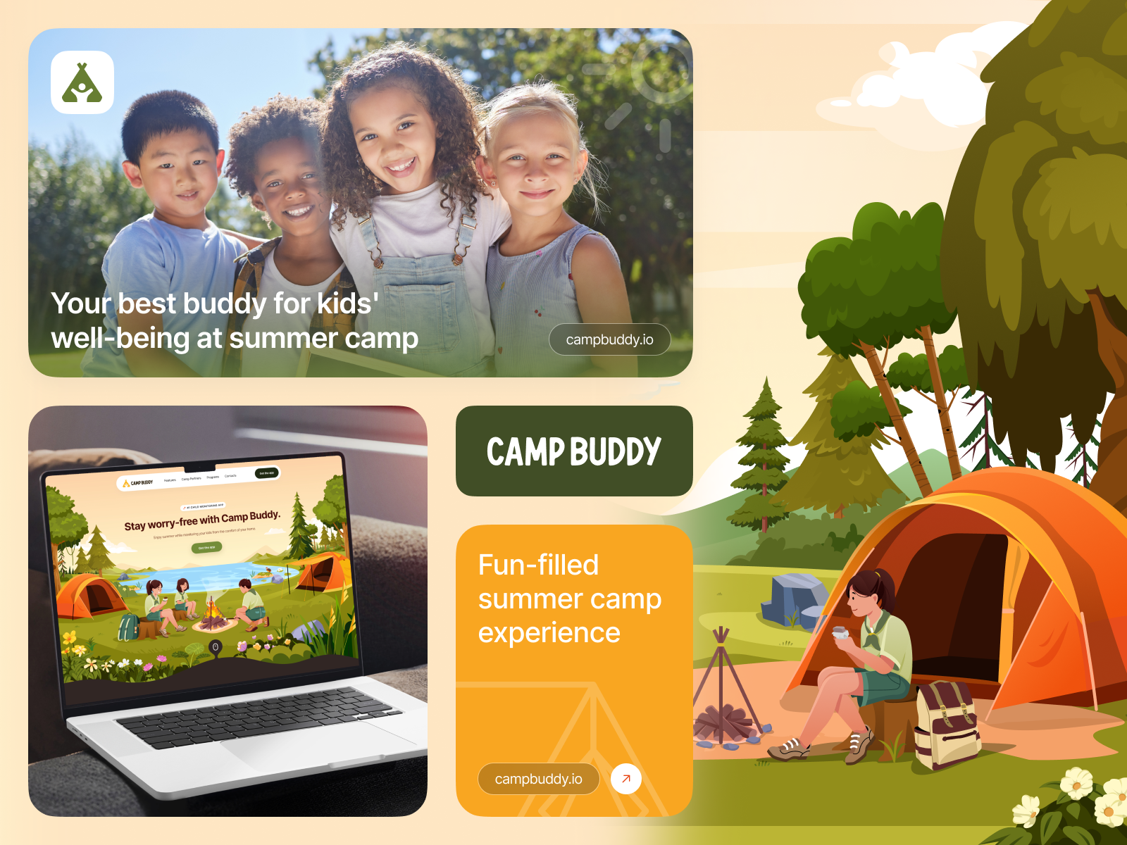 Camp Buddy - Child Monitor Mobile App UI/UX and Branding 📲 by Orely on  Dribbble