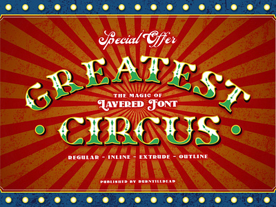 Greatest Circus branding circus font font style old western typeface typeface design western wild west