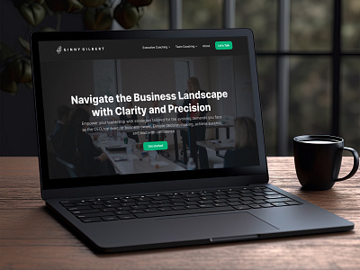 Ginny Gilbert Website b2b business ceo design executive landing page personal ui ux webdesign