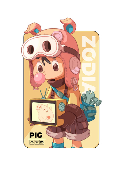 Chinese Zodiac IP Character Design-Pig character design characters design illustration ipdesign