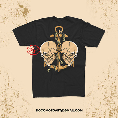 T-Shirt Design Pirates Skull branding design graphic design illustration logo vector