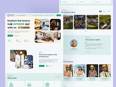 Modern Interior Landing Page Design design interior interior landing page landing page landing page design modern design ui ui ux user interface