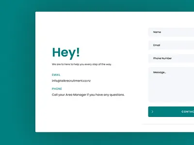 Talk Recruitment Website Design & Development website development