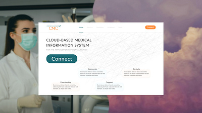 Clinic - Landing page branding design graphic design home landing logo page ui