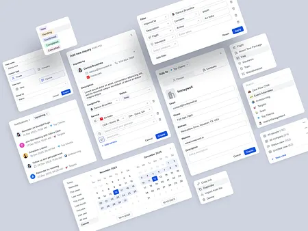 Crm UI Design designs, themes, templates and downloadable graphic ...
