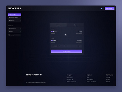 Crypto Dashboard Design crypto crypto dashboard cryptocurrency dapp dapper dark mood dashboard modern p2p product design saas swap ui design web app