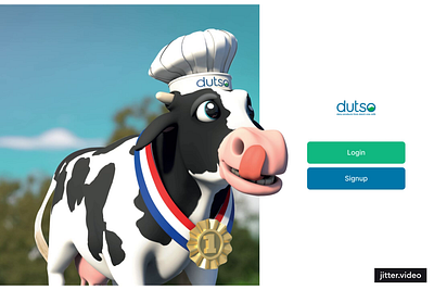 Dutso cow ecommerce ghee graphic design landing page ui uiux webdesign website