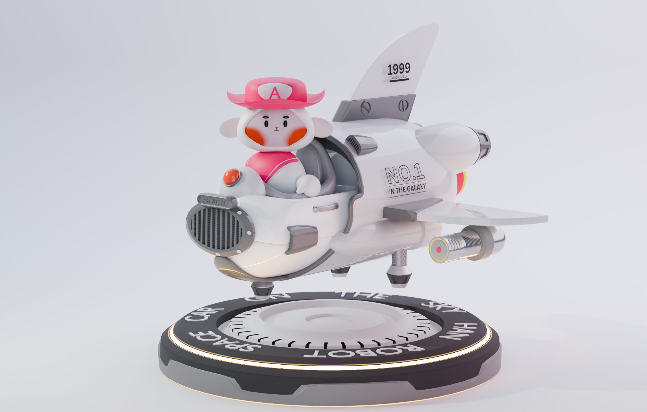 Example of Stylized Low Poly 3D Modeling