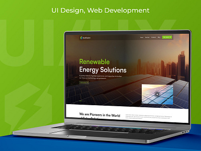 SunFusion - A Solar Energy Website UI branding energy renewable renewable energy solar solar energy solar panel solar plant solar system sustainable ui web design webpage website ui