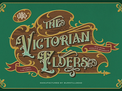 The Victorian Elders font font style old era typeface design victorian victorian era victorian style