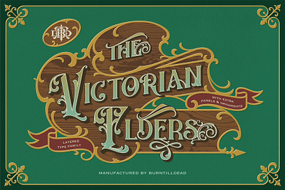 The Victorian Elders font font style old era typeface design victorian victorian era victorian style