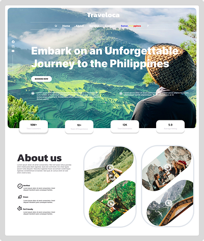 Travel Landing Page ui