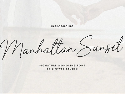 FREE FONT - Manhattan Sunset Font - Branding Business Font branding design font design fonthandwriting handlattering illustration letteringfont script lettering typography ui