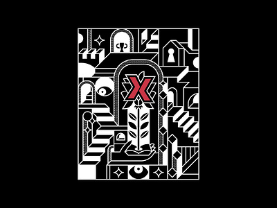 Hexxen Studio: Merch agency branding editorial geometric illustration line lineart merch merchandise minimal monoline poster t shirt tee