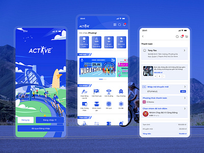 Active Sport App UI bike design ui ux