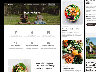 Athena - Health and Wellness Website beauty company future gym health and wellness healthy industry landing page minimalist sports training ui web design web template wellness workout yoga