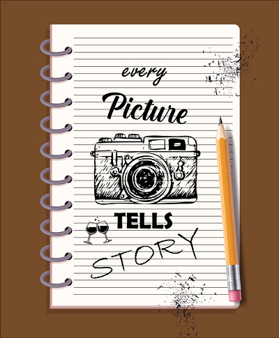 Every Picture Tells a Story. | Johirul Islam Johan design every picture tells story graphic design icon illustration johirul islam johan johirulxohan logo paper paper art pencil photo photography sketch on paper story vector