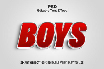 Boys 3D Editable Text Effect Style 3d text effect action boys 3d text boys text new text effect psd action psd boys text effect red text effect trendy text effect