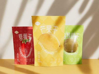 有个果铺—果干系列包装设计（There is a fruit shop - dried fruit series packag） branding graphic design packing
