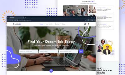 💼 NEEDJOB || Job Finding Website ux designer career