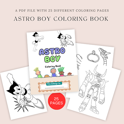 Astro Boy Coloring Book for Kids & Adults animation ui