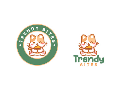 Cat 🐱 animal branding burger cafe cartoon cat character coffe cute illustration kitten kitty logo mascot restorant