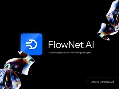 FlowNet AI branding freelancer graphic design hire me logo ui ux web design website