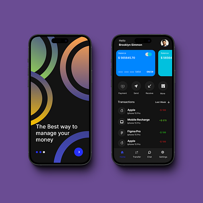 Finance Management Mobile App Design figma ui user experience user interface ux