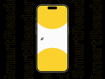 Splash Screen Animation - SmartReader app appdesign creative dailyui design designer dribbble illustration inrerface logo mobileapp modern new splashscreen ui uiux designer user experience user interface ux yellow