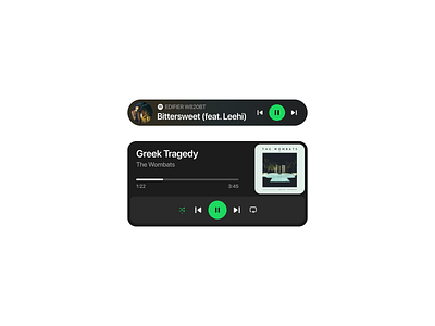 Spotify Audio Player app audio player bar buttons component design design system figma landing page minimalist modal music play playlist spotify tab ui ui design ui kit widget