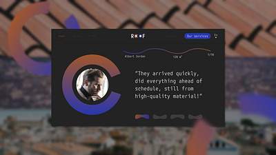Roof - landing page branding design graphic design home landing logo page ui