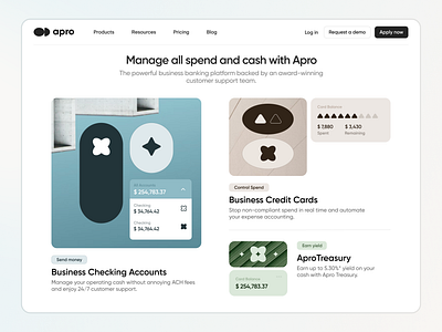 apro - web design brand branding design finance illustration inspiration landing landing page logo product ui visual web webdesign