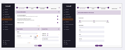 Redesign of Unmudl Course Dashboard