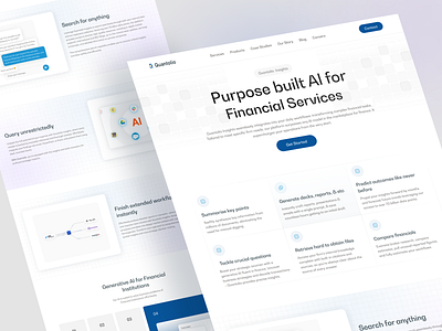 Financial Service Landing Page ai finance ai landing page bento clean creative design effect finance financial financial service landing page layout saas trend ui ui design web design website