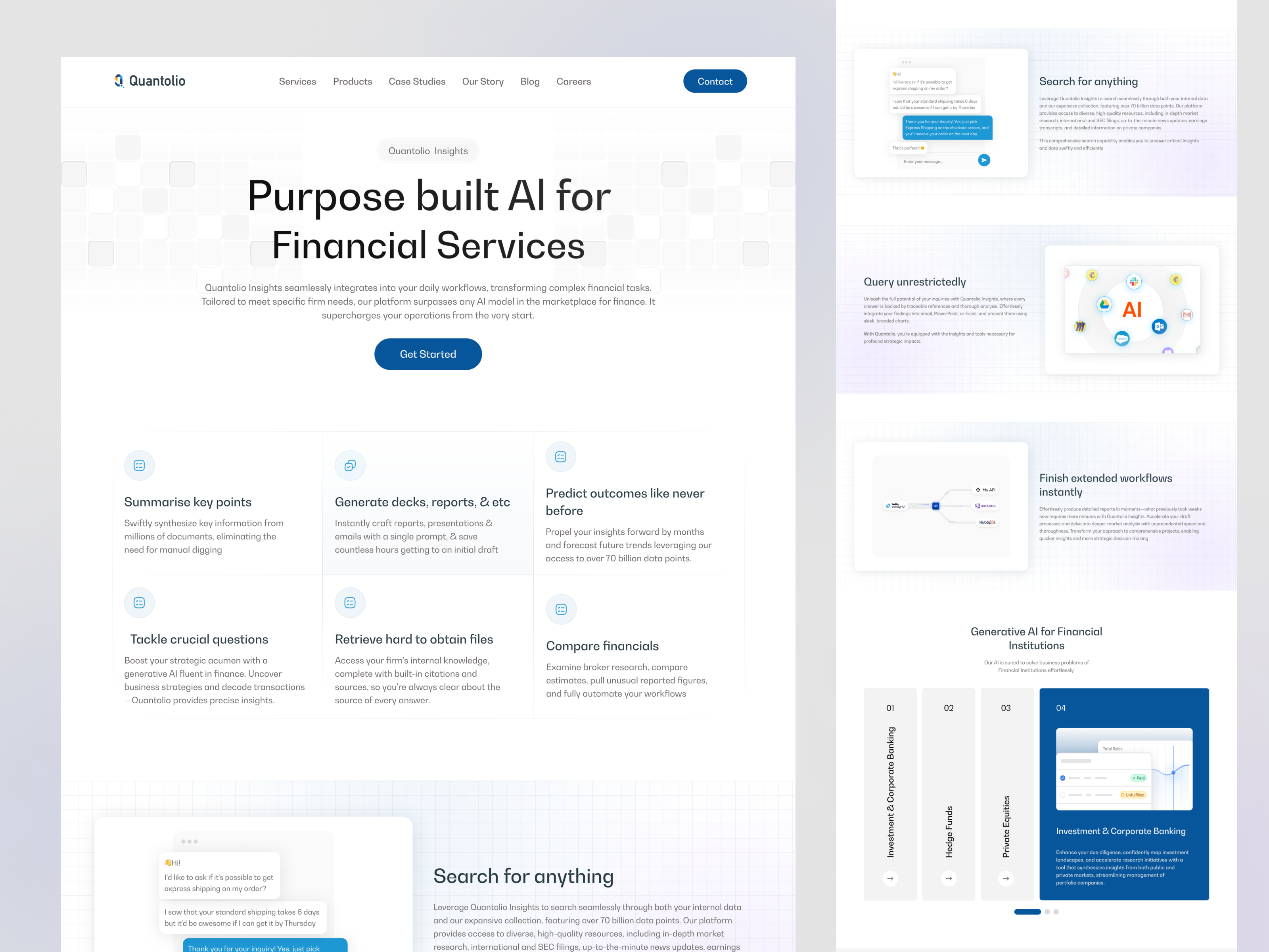 Example of Landing Page Design And Development