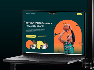 Basketball coach Website UI Design basketball coach branding coach website figma graphic design landing page sports design sports website design ui ui design uiux ux web design web dev web development