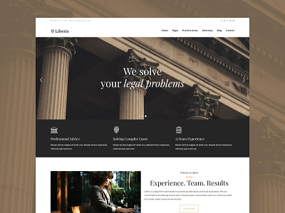 Liberis Law Firm - Home 2 attorney attorney at law attorney theme business consultation consulting justice law law firm law office lawyer lawyer theme lawyer wordpress lawyers legal advisor legal office portfolio practice areas theme wordpress